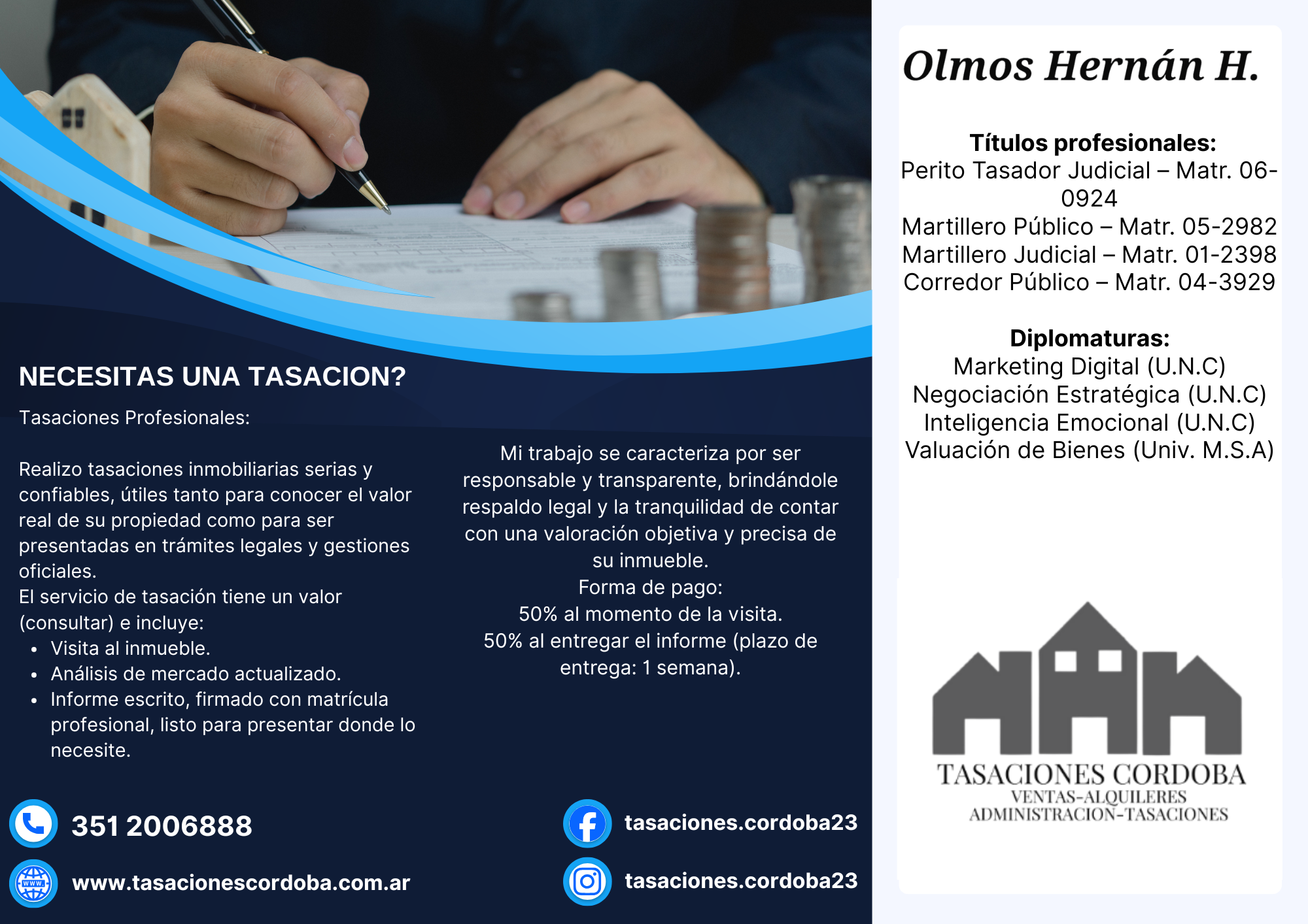 Folleto para Tasaciones Cordoba | Punto Norte